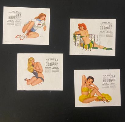 Calendrier US figurant des pinups.

12 planches...