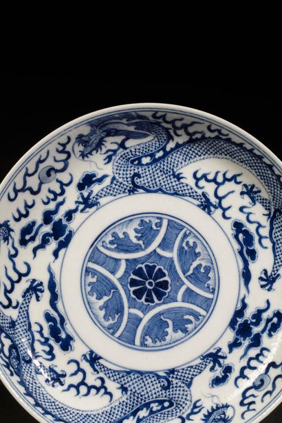 CHINA - 20th century
Porcelain plate with...