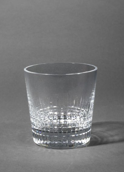 BACCARAT
Small cut crystal ice bucket, 