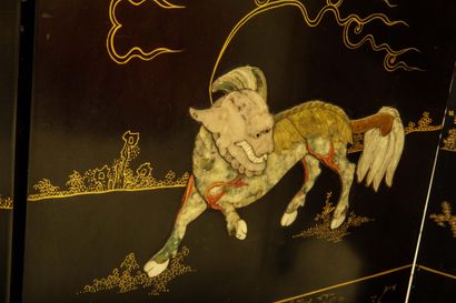 CHINA, 20th century
Folding screen made of...