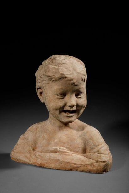 François ROGER (1843–1898)
BUST OF A SMILING...
