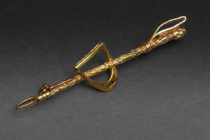 800-thousandth gold-plated silver brooch...