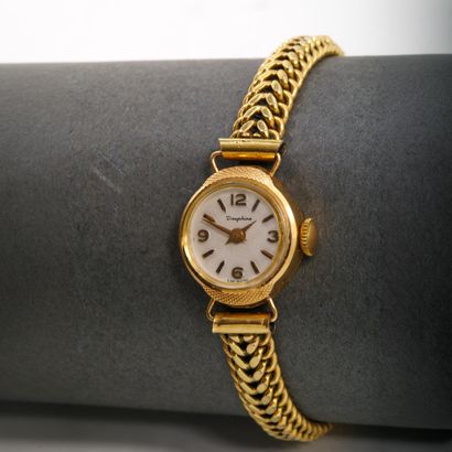 Women's watch in 750-th yellow gold (eagle-head...