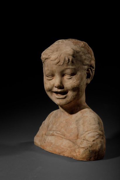 François ROGER (1843–1898)
BUST OF A SMILING...