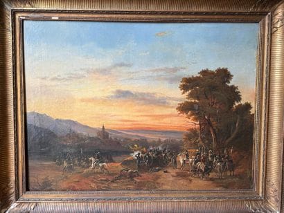 Attribué à Hippolyte LECOMTE (1781 - 1857)
Bataille...