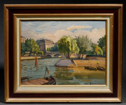 Maurice JOURNAUX
Pointe du Vert Galant
Oil...