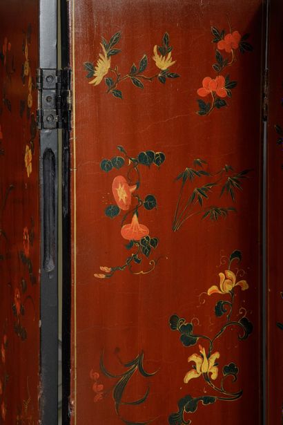 CHINA, 20th Century 
Six-panel screen in...