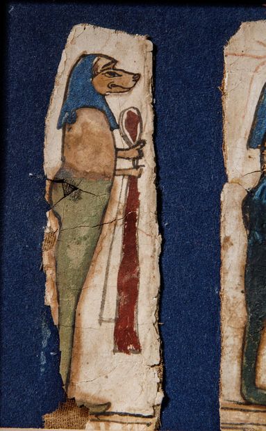 EGYPT—
Three pieces of cartonnage or stuccoed...