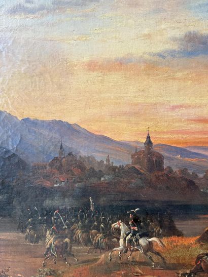 Attribué à Hippolyte LECOMTE (1781 - 1857)
Bataille...