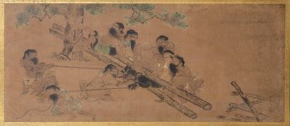 JAPON - Epoque EDO (1603 - 1868), XVIIIe...