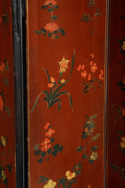 CHINA, 20th Century 
Six-panel screen in...