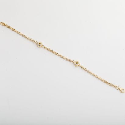 Small children's bracelet in 585-th yellow...