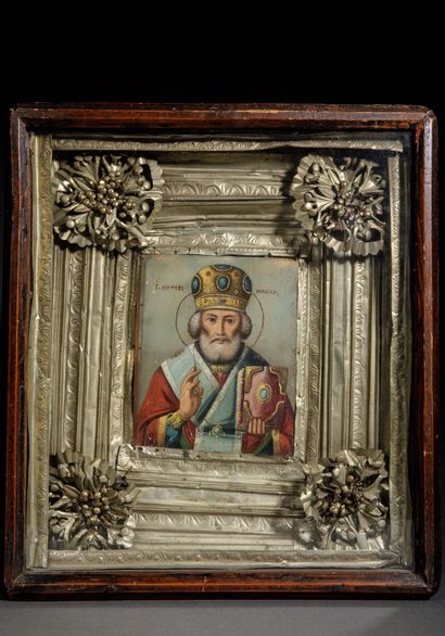 RUSSIA (19th century) 
Icon depicting Saint...