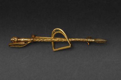 800-thousandth gold-plated silver brooch...