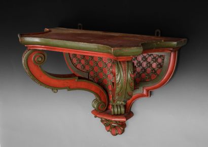 Petite sellette en console d'applique en...