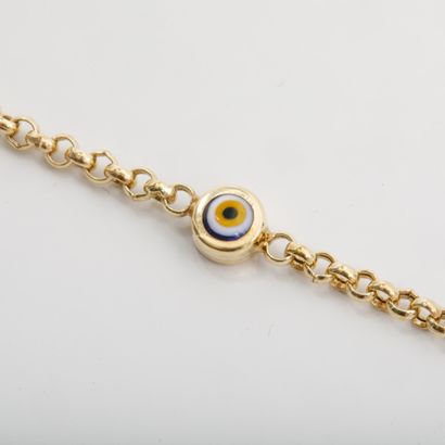Small children's bracelet in 585-th yellow...