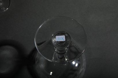 BACCARAT
Set of crystal glasses with engraved...