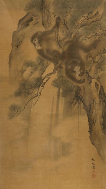 Mori Sosen (Japon, 1747-1821)
Encre et couleurs...