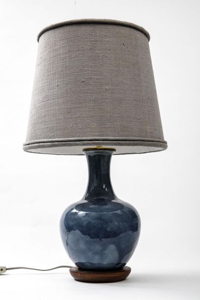 Southeast Asia
Blue lacquer vase with a high,...