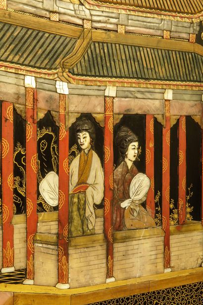 CHINA, 20th century
Folding screen made of...
