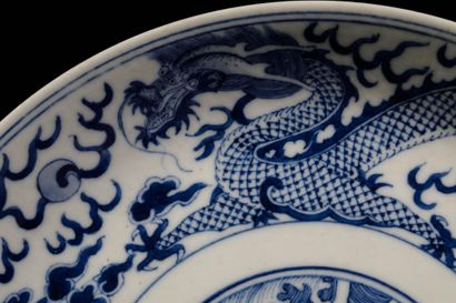 CHINA - 20th century
Porcelain plate with...