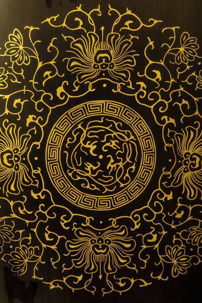 CHINA, 20th century
Folding screen made of...