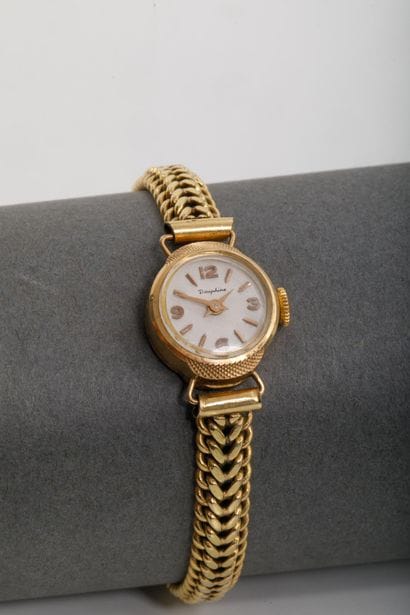 Women's watch in 750-th yellow gold (eagle-head...