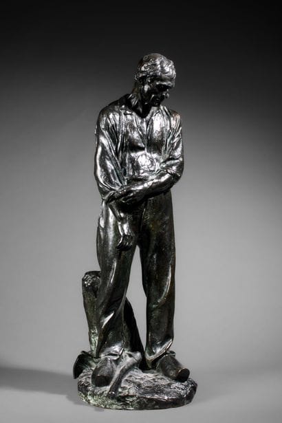 Aimé Jules DALOU (1838–1902) 
FARMER ROLLING...