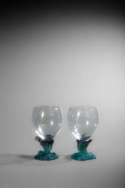 DAUM France
Two cognac glasses made of crystal...