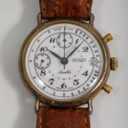 INVAR 
Men's wristwatch with mechanical chronometer...