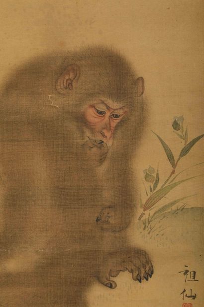 Mori Sosen (Japon, 1747-1821)
Encre et couleurs...