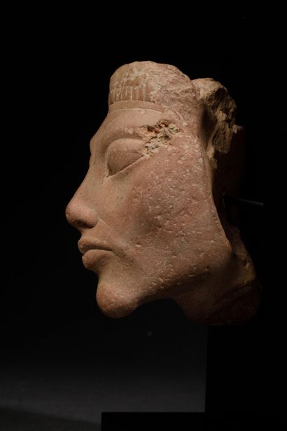 Fragment of an Egyptian sculpture reminiscent...