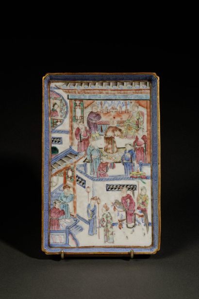 CHINA - 20th century
Porcelain scholar's...