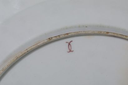 NIDERVILLER
White glazed earthenware plate...