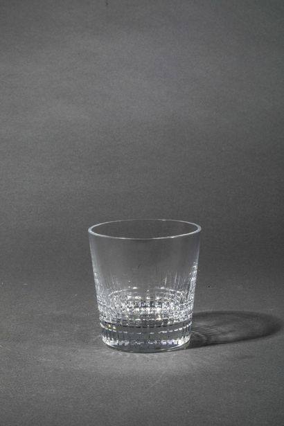 BACCARAT
Small cut crystal ice bucket, 