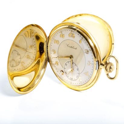 CORTEBERT
Montre de gousset en or jaune 750...