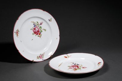 NIDERVILLER - 18th century
Two polychrome...