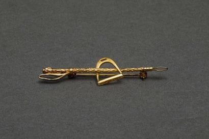 800-thousandth gold-plated silver brooch...