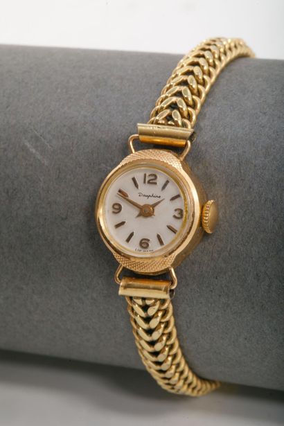 Women's watch in 750-th yellow gold (eagle-head...
