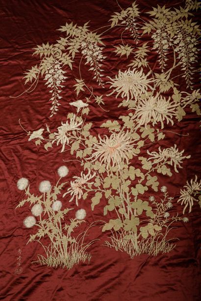 CHINA - 20th century
Large embroidery on...