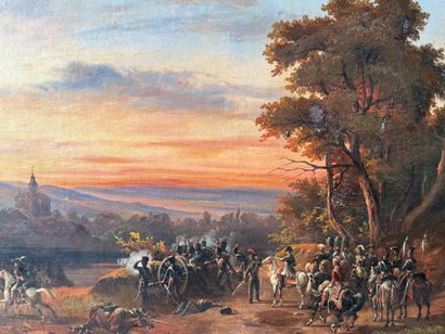 Attribué à Hippolyte LECOMTE (1781 - 1857)
Bataille...