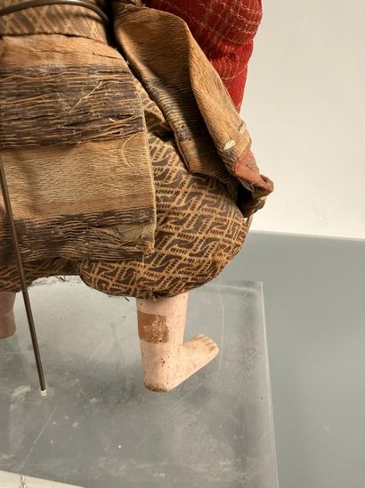 JAPAN
Boiled-paper doll with silk clothing...