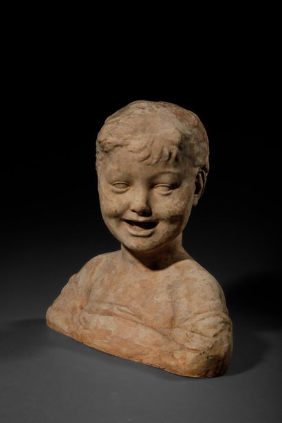 François ROGER (1843–1898)
BUST OF A SMILING...