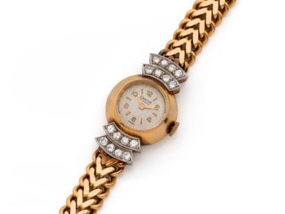 Women's wristwatch in 750 gold and 850 platinum,...