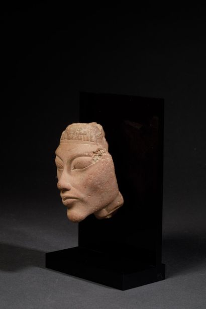 Fragment of an Egyptian sculpture reminiscent...