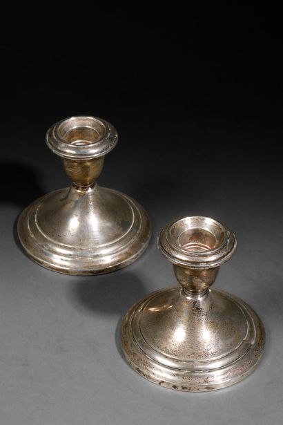 GORHAM Manufactory - 
Pair of small, weighted...