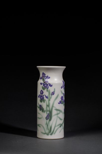 Cylindrical vase with a slightly tapered...