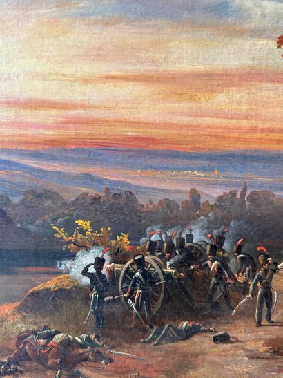 Attribué à Hippolyte LECOMTE (1781 - 1857)
Bataille...