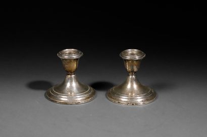 GORHAM Manufactory - 
Pair of small, weighted...