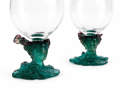 DAUM France
Two cognac glasses made of crystal...